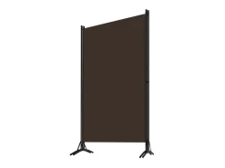 Biombo divisor de 3 paneles marrón 260x180 cm ES339945