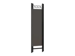 Biombo divisor de 4 paneles gris antracita 160x180 cm ES362529