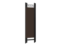 Biombo divisor de 5 paneles marrón 200x180 cm ES148710