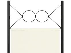 Biombo divisor de 6 paneles blanco 240x180 cm ES233203