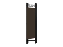 Biombo divisor de 6 paneles marrón 240x180 cm ES403632