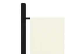 Biombo divisor de 5 paneles blanco 250x180 cm ES451531