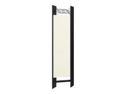 Biombo divisor de 5 paneles blanco 200x180 cm ES659418