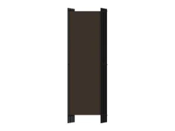 Biombo divisor de 6 paneles marrón 300x180 cm ES271434