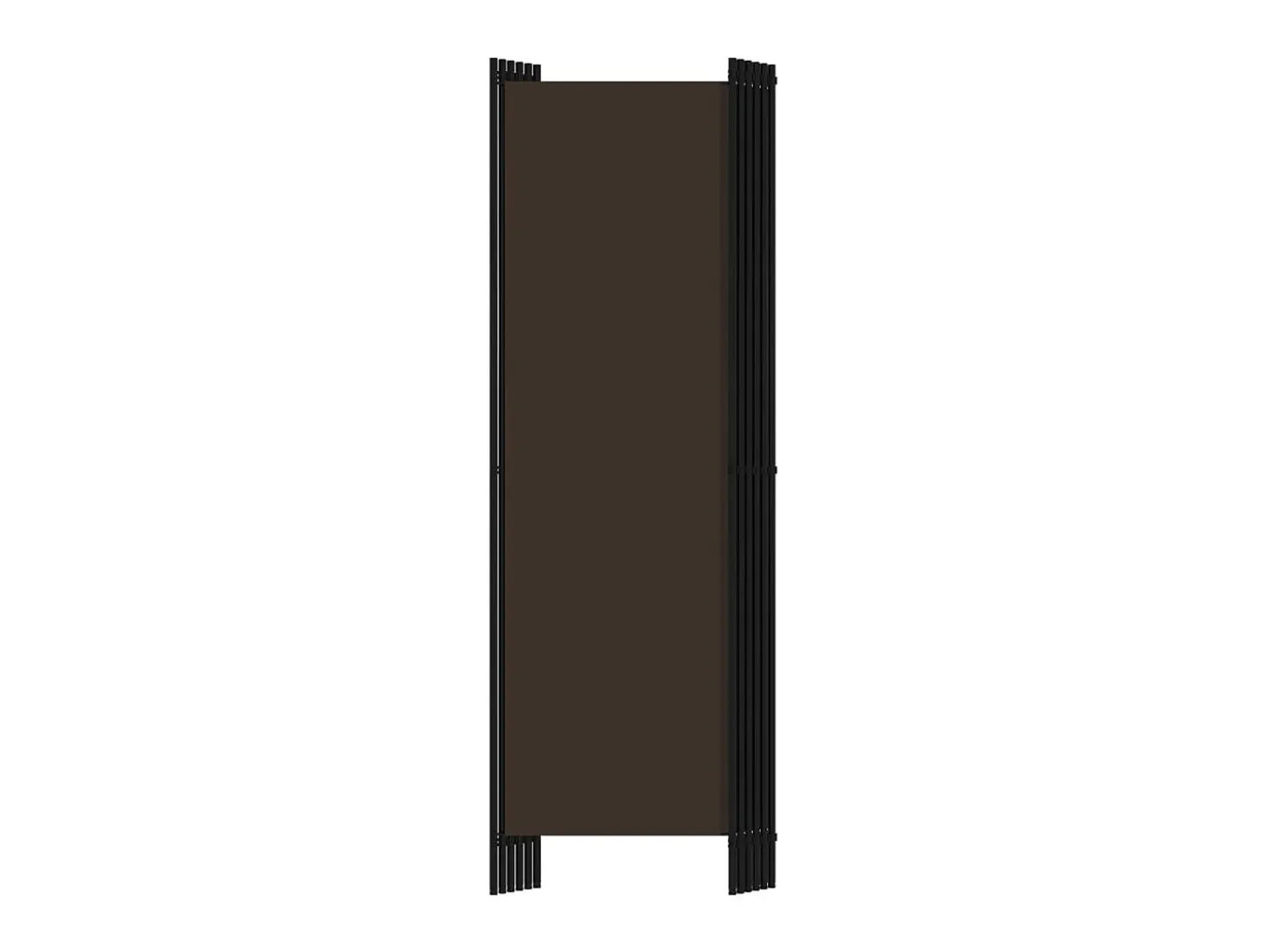 Biombo divisor de 6 paneles marrón 300x180 cm ES271434