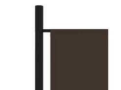 Biombo divisor de 6 paneles marrón 300x180 cm ES271434