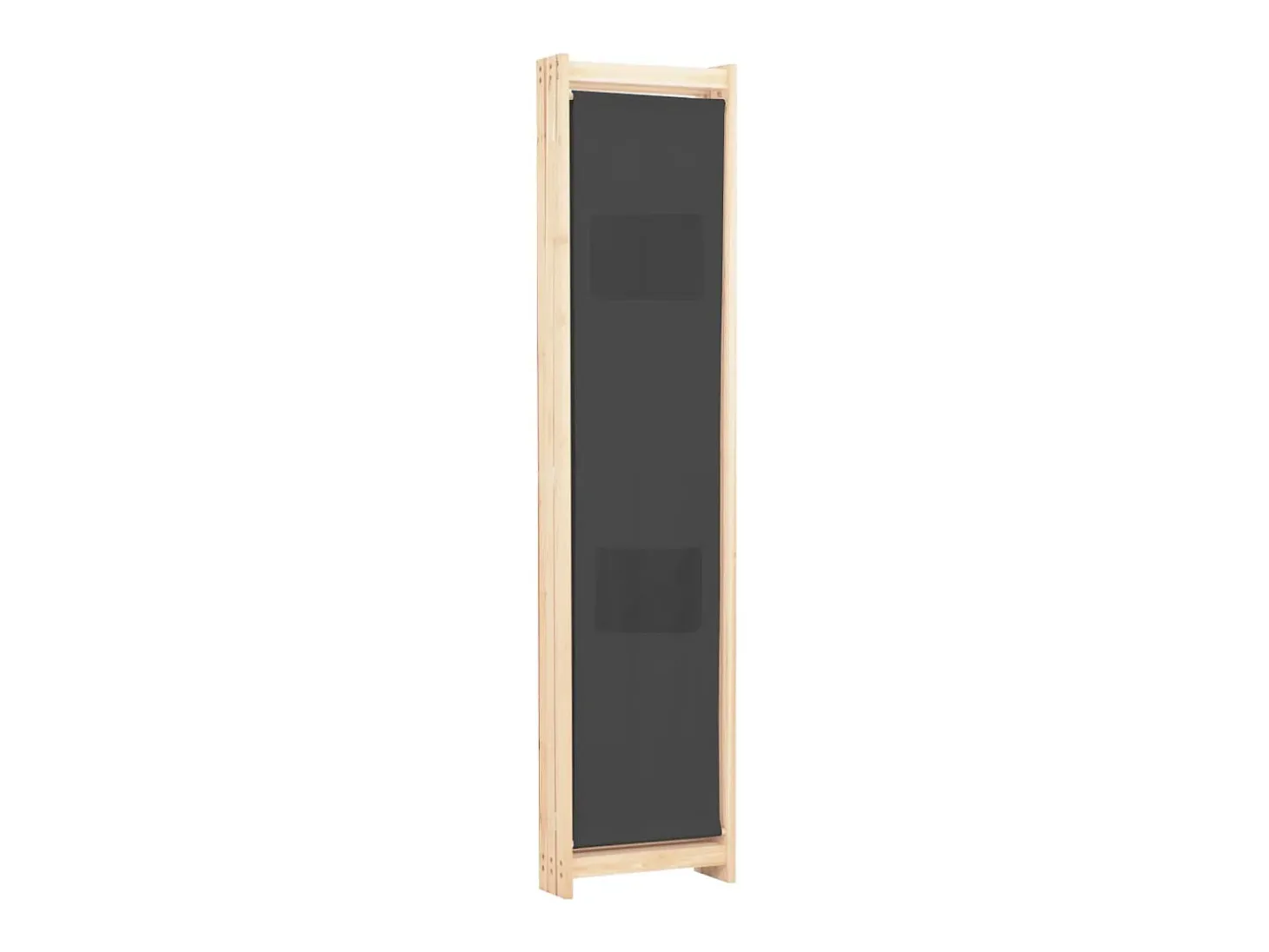 Biombo divisor de 3 paneles de tela gris 120x170x4 cm ES935265
