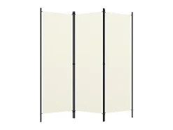 Biombo divisor de 3 paneles blanco 150x180 cm ES291157