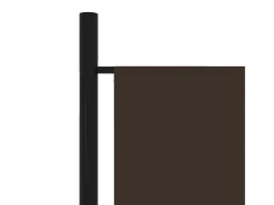 Biombo divisor de 4 paneles marrón 200x180 cm ES811719