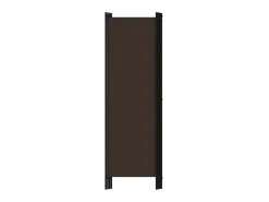 Biombo divisor de 4 paneles marrón 200x180 cm ES811719