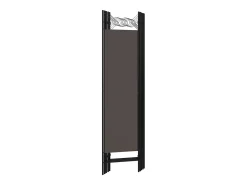 Biombo divisor de 5 paneles gris antracita 200x180 cm ES638366