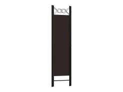 Biombo divisor de 3 paneles marrón 120x180 cm ES580050