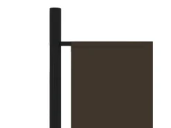 Biombo divisor de 3 paneles marrón 150x180 cm ES209823