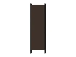 Biombo divisor de 3 paneles marrón 150x180 cm ES209823