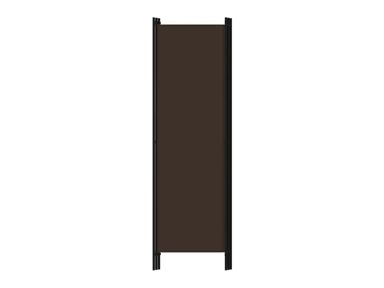 Biombo divisor de 3 paneles marrón 150x180 cm ES209823