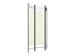 Biombo divisor de 3 paneles blanco 120x180 cm ES855392