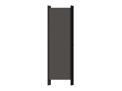 Biombo divisor de 4 paneles gris antracita 200x180 cm ES453793
