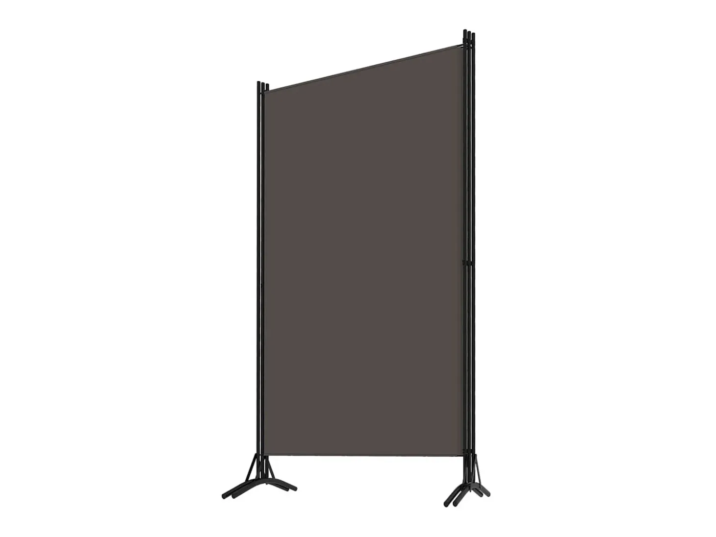 Biombo divisor de 3 paneles gris antracita 260x180 cm ES621302