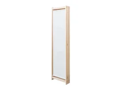 Biombo divisor de 3 paneles de tela color crema 120x170x4 cm ES844102