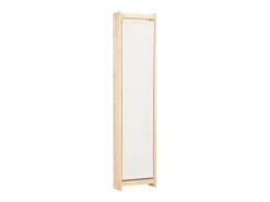 Biombo divisor de 4 paneles de tela color crema 160x170x4 cm ES501179