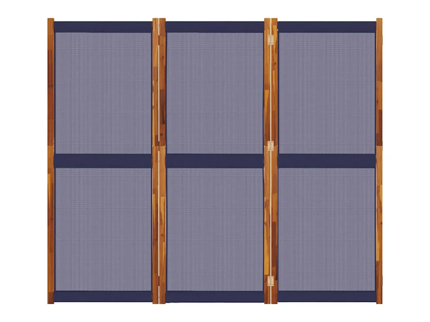 Biombo divisor de 3 paneles azul oscuro 210x180 cm ES914941