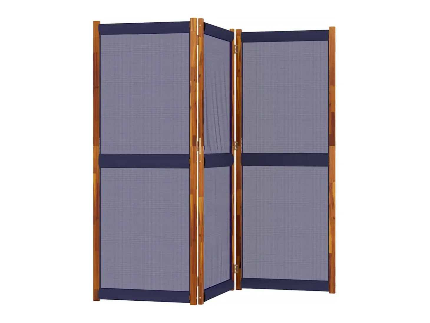 Biombo divisor de 3 paneles azul oscuro 210x180 cm ES914941
