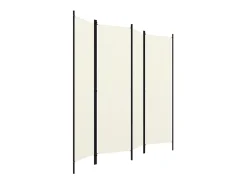 Biombo divisor de 4 paneles blanco 200x180 cm ES289842