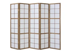 Biombo divisor de ambiente 220x175x2.2 cm marrón Shoji