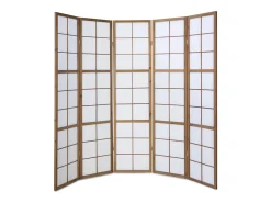 Biombo divisor de ambiente 220x175x2.2 cm marrón Shoji