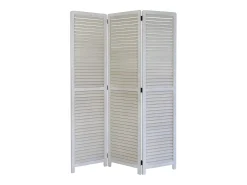 Biombo divisor de ambiente 120x2x170 cm blanco Paravent