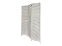 Biombo divisor de ambiente 120x2x170 cm blanco Paravent