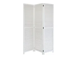Biombo divisor de ambiente 120x2x170 cm blanco Paravent