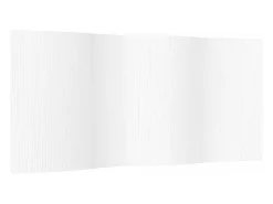 Biombo divisor de bambú blanco 165x400 cm ES769939