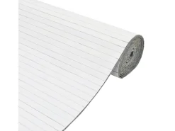 Biombo divisor de bambú blanco 165x800 cm ES857795