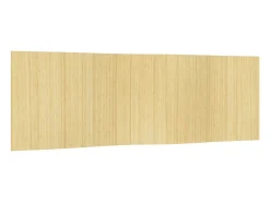 Biombo divisor de bambú color natural claro 165x600 cm ES877622