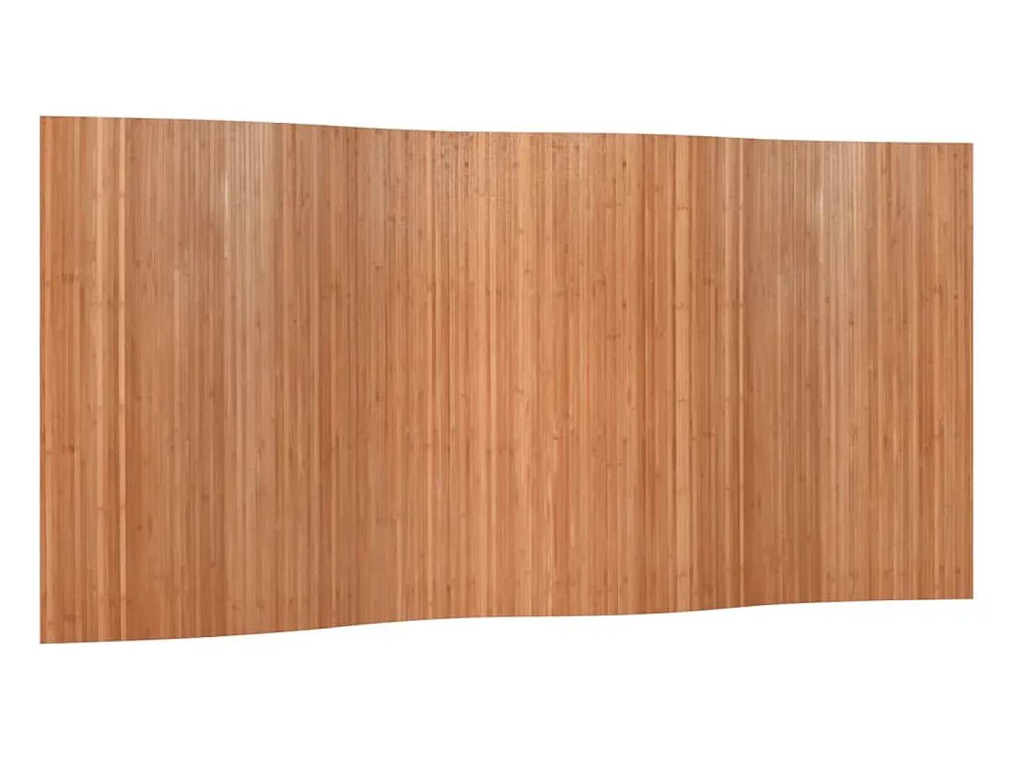 Biombo divisor de bambú color natural 165x400 cm ES425183