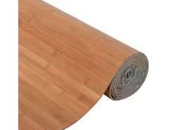Biombo divisor de bambú color natural 165x800 cm ES787421