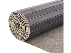 Biombo divisor de bambú gris 250x165 cm ES423771