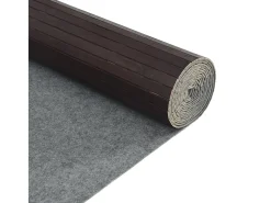 Biombo divisor de bambú marrón oscuro ancho 600 cm alto 165 cm