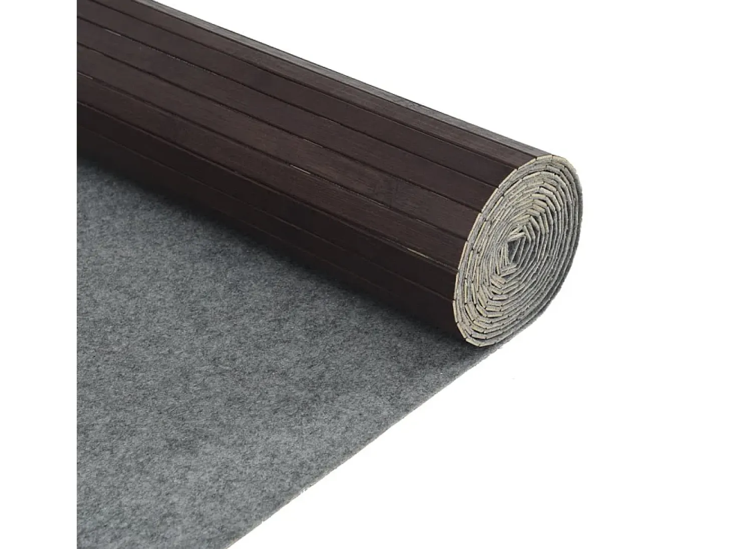 Biombo divisor de bambú marrón oscuro ancho 600 cm alto 165 cm