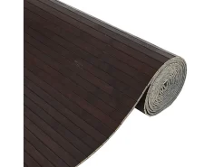 Biombo divisor de bambú marrón oscuro ancho 600 cm alto 165 cm