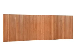 Biombo divisor de bambú marrón 165x600 cm ES548377