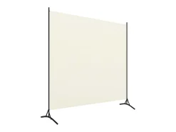 Biombo divisor de tela blanco 175x180 cm ES487951