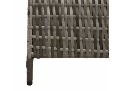Biombo gris 195 x 180 cm poliratán