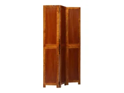 Biombo Marrón 105 x 180 cm Madera Maciza de Acacia