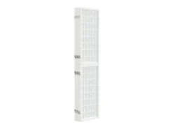 Biombo plegable con 6 paneles estilo japonés blanco 240x170 cm ES386037
