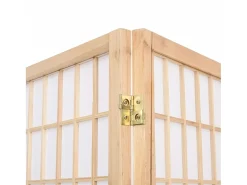 Biombo plegable con 3 paneles estilo japonés 120x170 cm ES352737
