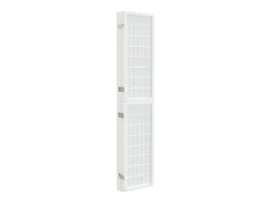 Biombo plegable con 5 paneles estilo japonés blanco 200x170 cm ES272783