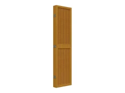Biombo separador de 6 paneles madera maciza paulownia marrón ES625835