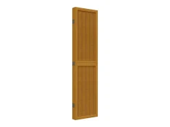 Biombo separador de 5 paneles madera maciza paulownia marrón ES729638